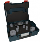 BOSCH  Set 8 carote PRO Multi Material PC Plus + L-BOXX, 22/25/30/35/40/51/68/83 mm