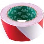 CROMWELL  Banda adeziva de bariera, drum si pericol 50 mm RED/WHITE HAZARD MARKING TAPE