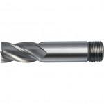 CROMWELL  Burghiu cu coada filetata Sherwood HSS-Co 5%, cu mai multe canale, serie normala - metric 3 mm HSS-COBALT SC/SH ENDMILL