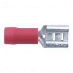 CROMWELL  Conectori i - Terminale cu Conector Mama cu impingere 6.30 mm WIDE RED FEMALE PUSH-ON (Set de 100)