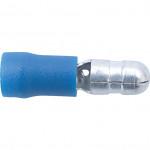 CROMWELL  Conectori i - Terminale cu conectoare glont tata si cu Conector Mama cu Priza 5.00 mm MALE BULLET (Set de 100) BLUE