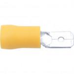 CROMWELL  Conectori i - Terminale cu Conector Mama si cu conector tata 6.30 mm MALE TAB YELLOW (Set de 100)