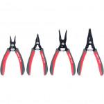 CROMWELL  Set clesti circlip cu arc si falca dreapta- interni si externi 10-65 mm SPRUNG CIRCLIP PLIER SET (4 piese)