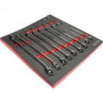 CROMWELL  Set de unelte in burete 18PCS PROF COMBINATION SPANNERSET WITH FOAM T0691