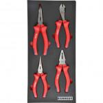 CROMWELL  Set de unelte in burete 4PCS VDE PLIER SET WITH FOAM M1832