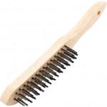 CROMWELL  Perie de sarma pentru razuire cu fire de otel 4-ROW WIRE SCRATCH BRUSH- PLAIN BACK