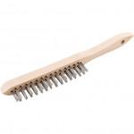 CROMWELL  Perie de sarma pentru razuire cu fire de otel inoxidabil 2-ROW STAINLESS STEEL WIRE SCRATCH BRUSH