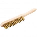 CROMWELL  Perie de sarma pentru razuire cu fire de alama 4-ROW BRASS WIRE SCRATCHBRUSH