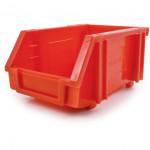 CROMWELL  MTL1 PLASTIC STORAGE BIN RED