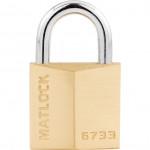 CROMWELL  Lacat 30x15 mm SHACKLE SOLID BRASS PADLOCK