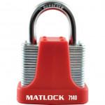 CROMWELL  Lacat rezistent cu 4 pini 40 mm 4 PIN STRONG PADLOCK RED