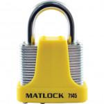 CROMWELL  Lacat rezistent cu 4 pini 40 mm 4 PIN STRONG PADLOCKYELLOW