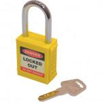 CROMWELL  Lacat de siguranta SAFETY PADLOCK KEYED DIFFERENTLY YELLOW