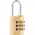 CROMWELL  Lacat 20 mm BRASS COMBINATION PADLOCK 3DIALS