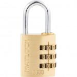 CROMWELL  Lacat 30 mm BRASS COMBINATION PADLOCK 3DIALS