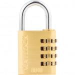 CROMWELL  Lacat 40 mm BRASS COMBINATION PADLOCK 4DIALS