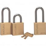 CROMWELL  Lacat antiefractie si rezistente la vreme 45x25 mm SHACKLE W/PROOF BRASS PADLOCK