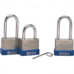 CROMWELL  Lacat din otel laminat 40x25 mm LAMINATED STEEL 3NoCOMBINATION PADLOCK