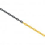 CROMWELL  Lant pentru bariera de marcare 6 mm x25M CHAIN PACK YELLOW & BLACK