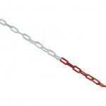 CROMWELL  Lant pentru bariera de marcare 8 mm x25M CHAIN PACK RED &WHITE