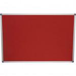 CROMWELL  Tabla din pasla pentru notificari FELT NOTICE BOARD 900x600 mm RED ALUMINIUM TRIM