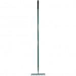 CROMWELL  C/S GARDEN RAKE RUBBERGRIPALUMINIUM SHAFT (12 TEETH)