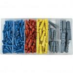 CROMWELL  Set dibluri de plastic 220 PCE WALL ANCHOR ASSORTMENT 6 SIZES KIT