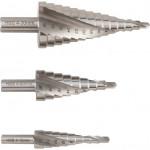 CROMWELL  Set HSS de burghie profilate pentru foi de tabla 4-30 mm SHEET METAL STEP DRILLS HSS (Set de 3)