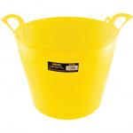 CROMWELL  Galeata Flexibila pentru Constructori FLEXI TUB 26 Ltr BUILDERSBUCKET YELLOW