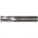 CROMWELL  Freza cu coada simpla cu carbid - TiCN Acoperit 12.0 mm ST/SH SHORT CARBIDE END MILL - TICN