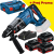 BOSCH GBH 18V-28 DC (SOLO) Ciocan rotopercutor brushless, Li-Ion, 3.4J +  Set 3 acumulatori Li-Ion, 18V, 5Ah + Incarcator + L-BOXX 136