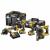 DEWALT Kit 4 Scule 18V Surubelnita cu impact Li-Ion, 205 Nm, brushless (DCF887N) + Polizor unghiular Li-Ion, brushless, Ø125 mm (DCG405N) + Ciocan Rotopercutor Li-ion, brushless, 2.1 J (DCH273N) + Masina de gaurit cu percutie, Li-Ion, 70Nm, brushless (DCD796N) + 3x acumulatori 