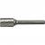 CROMWELL  Freza Carbid - Taiere cu cap cilindric 12.7x25 mm CYLINDRICAL ENDCUT CARBIDE BURR DBL CUT