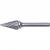 CROMWELL  Freza Carbid - Conic 3x11 mm CONICAL SHAPE CARBIDE BURR DBL CUT